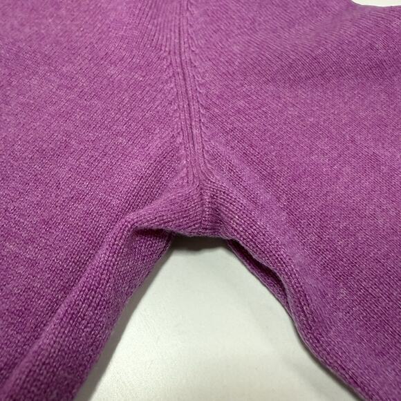 Charter Club Cashmere Turtleneck Sweater Medium Petite Plum Purple 2 Ply Women - Picture 6 of 9